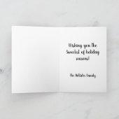 ペパーミントホットチョコレートスノーウィークリスマス カード (内部)