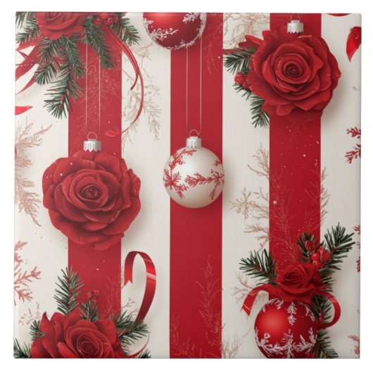 ペパーミントホリデーズセラミックタイル タイル (正面)