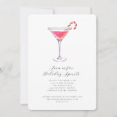 ペパーミントマルティニホリデーカクテルパーティー 招待状 (正面)