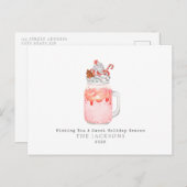 ペパーミントミルクシェイクスウィートクリスマス シーズンポストカード (正面/裏面)