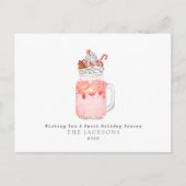 ペパーミントミルクシェイクスウィートクリスマス シーズンポストカード (正面)