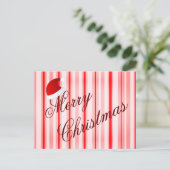 ペパーミントメリークリスマスカード ポストカード (スタンド正面)