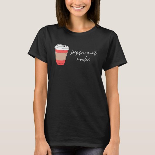 ペパーミントモカクリスマスコーヒーシーズン Tシャツ (正面)