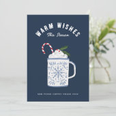 ペパーミントモカホットココア暖かい願企業のい シーズンカード (スタンド正面)