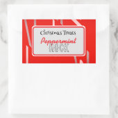 ペパーミントロックキャンディレーベル 長方形シール (バッグ)