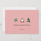 ペパーミント折り紙クリスマス シーズンカード (正面)