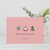 ペパーミント折り紙クリスマス シーズンカード (スタンド正面)