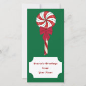 ペパーミント棒つきキャンデーフォトカード シーズンカード (正面)