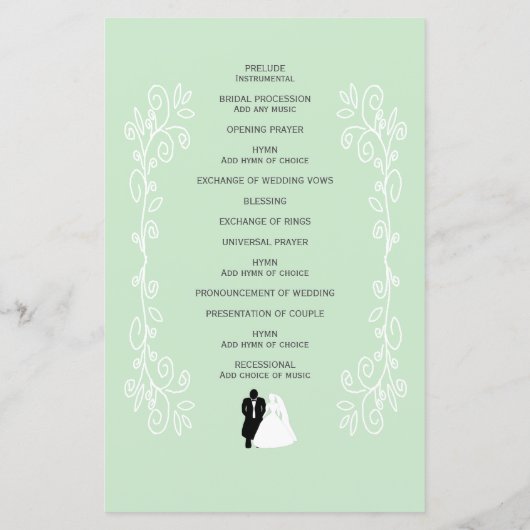 ペパーミント着色花嫁デザイン結婚ズ (裏面)