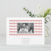 ペパーミント芸者パターンホリデーフォトカード シーズンカード (スタンド正面)