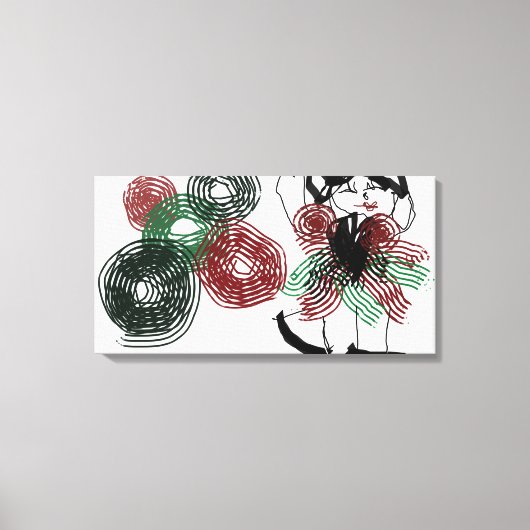 ペパーミント踊り キャンバスプリント (正面)