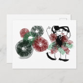 ペパーミント踊り ポストカード (正面/裏面)