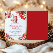 ペパーミント魅力的クリスマスカップティーパーティー シーズンカード