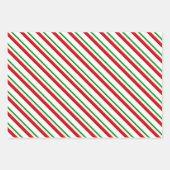 ペパーミント・キャストライプンディ・、赤、緑、ピンク  ラッピングペーパーシート (正面2)
