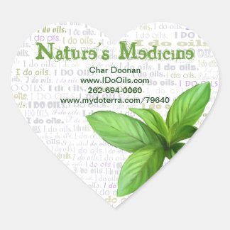 ペパーミント「I Do油」ラベル ハートシール