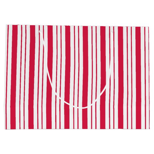 ペパ伝統的ルミントストライプの抱き枕 ラージペーパーバッグ (裏面)