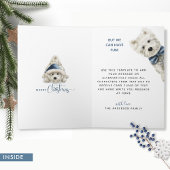 ペフェクトクリスマス、かわいいウェスティパピークリスマスおもしろい カード