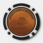 ペブルストップマイン – ペブル鉱山ペニー ポーカーチップ (裏面)