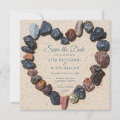 ペブルハートビーチ セーブザデート 招待状 (正面)