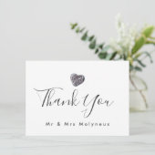 ペブルハート結婚発見に感謝 サンキューカード (スタンド正面)