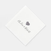 ペブルハート結婚発見 スタンダードランチョンナプキン (角)