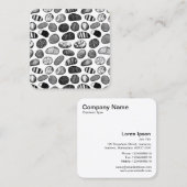 ペブルパターン スクエア名刺 (正面/裏面)