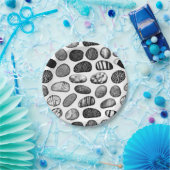 ペブルパターン ペーパープレート (パーティー)