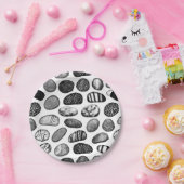 ペブルパターン ペーパープレート (パーティー)