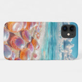 ペブルビーチの海景色 静かな海の石 自然 Case-Mate iPhoneケース (裏面(横))