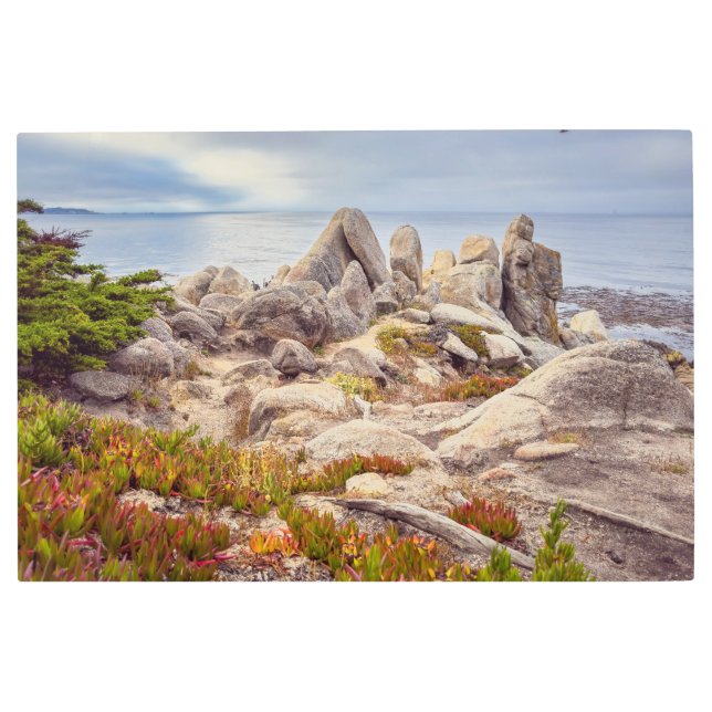 ペブルビーチ朝 メタルプリント (正面)