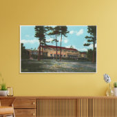 ペブルビーチ, CA – デルモンテロッジビューと キャンバスプリント (インサイチュ (リビング))