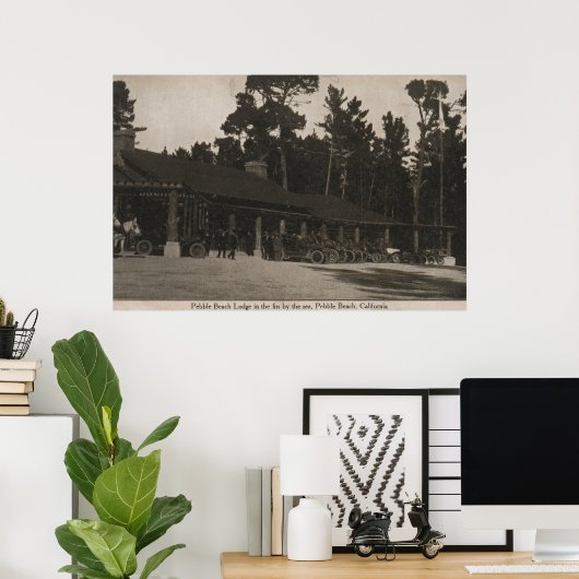 ペブルビーチ, CA – ファーズインザシーバイ ポスター (ホームオフィス)