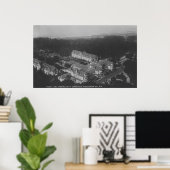 ペブルビーチ, CA – ホテルデルモンテエアリアルビュー ポスター (ホームオフィス)