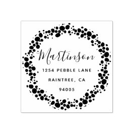 ペブルリースファミリー差出人住所 ラバースタンプ