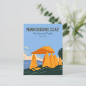 ペブロケシャーコーストナショナルパークペントレイファン ポストカード (スタンド正面)