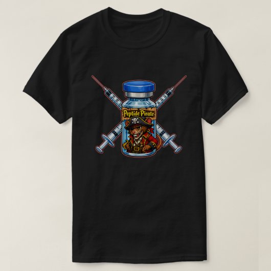 ペプチド海賊 Tシャツ (デザイン正面)