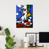 ペプレ – チューリップとフルーツ ポスター (ホームオフィス)