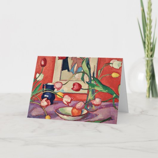 ペプレ – チューリップ、ブルー・ジュグ、 カード (正面)