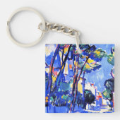 ペプレ – 通りシーン，フランス キーホルダー (正面)