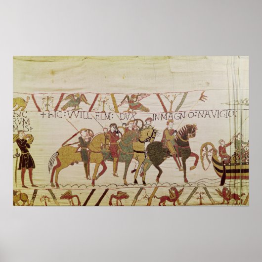 ペベンシーへの出航に向けて準備するウィリアム公 ポスター (正面)