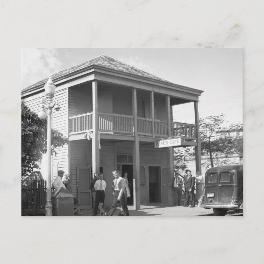 ペペのカフェ、1938年 ポストカード (正面)