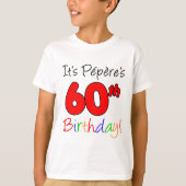 ペペの60誕生日 Tシャツ (正面)