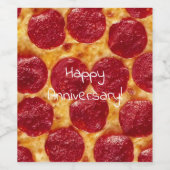 ペペポノニス・ピザ記念日 ワインラベル (シングルラベル)