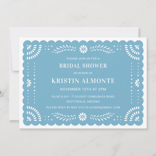 ペペル ピカド メキシカン ブライズシャワー 招待状 (正面)