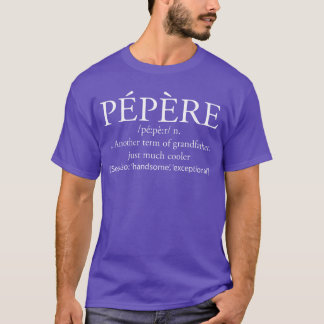 ペペレの定義 フランス人のおじいちゃん ヴィンテージ おもしろ 男の子 Tシャツ