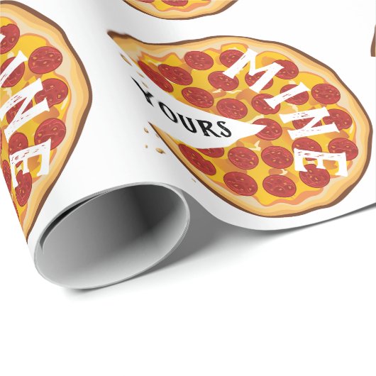 ペペロおもしろいニピザかわいいグルメパーティー ラッピングペーパー (ロールコーナー)