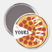 ペペロおもしろいニピザかわいいグルメ マグネット (正面/裏面)