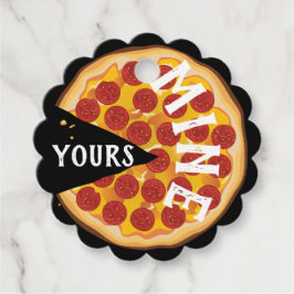 ペペロおもしろいニピザかわいい引用文レッドブラック フェイバータグ