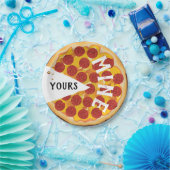 ペペロおもしろいニピザかわいい ペーパープレート (パーティー)