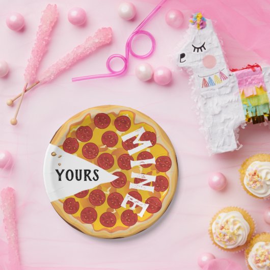 ペペロおもしろいニピザかわいい ペーパープレート (パーティー)